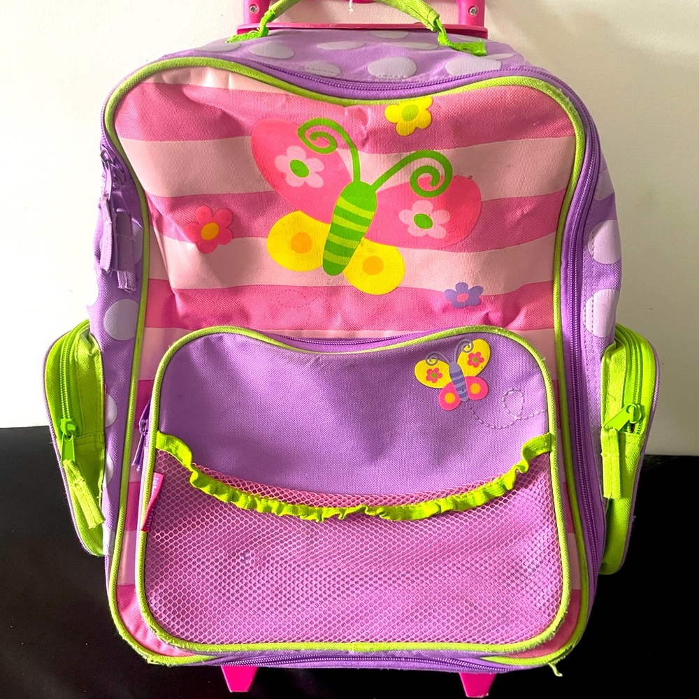 Pink and Purple Butterfly Backpack
